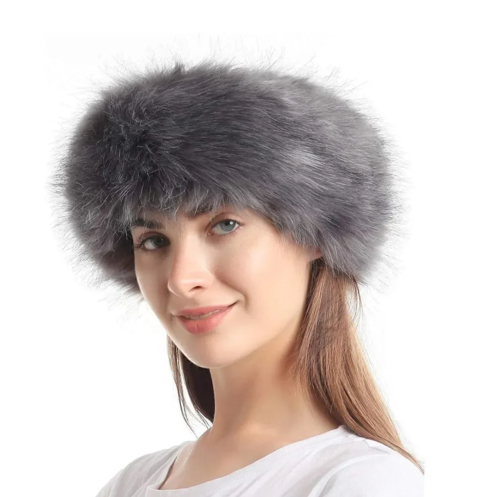 Cozy Faux Fur Headband Earmuffs Hat